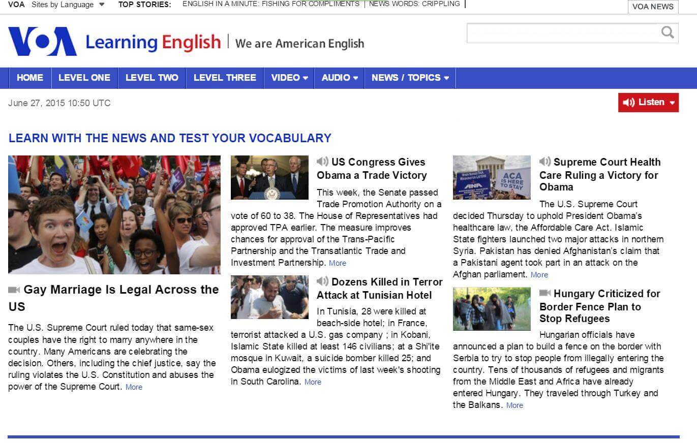 VOA ​Learning ​English và Voice of America